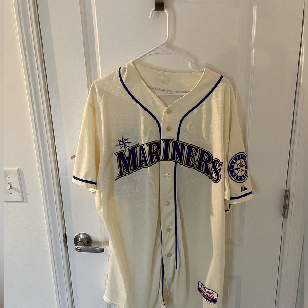 Seattle mariners baseball jersey stitched worn 2 times size 52 (xxl) retro rare